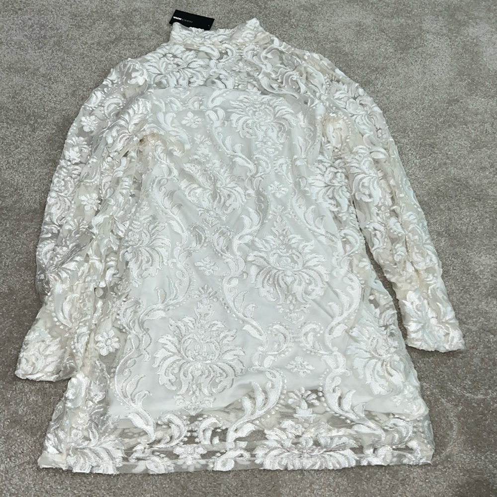 Fashion Nova White Lace Dress